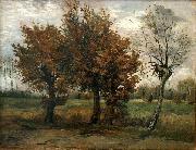 Vincent Van Gogh Autumn landscape with four trees Germany oil painting artist